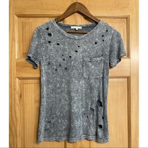 Buckle Distressed T Shirt